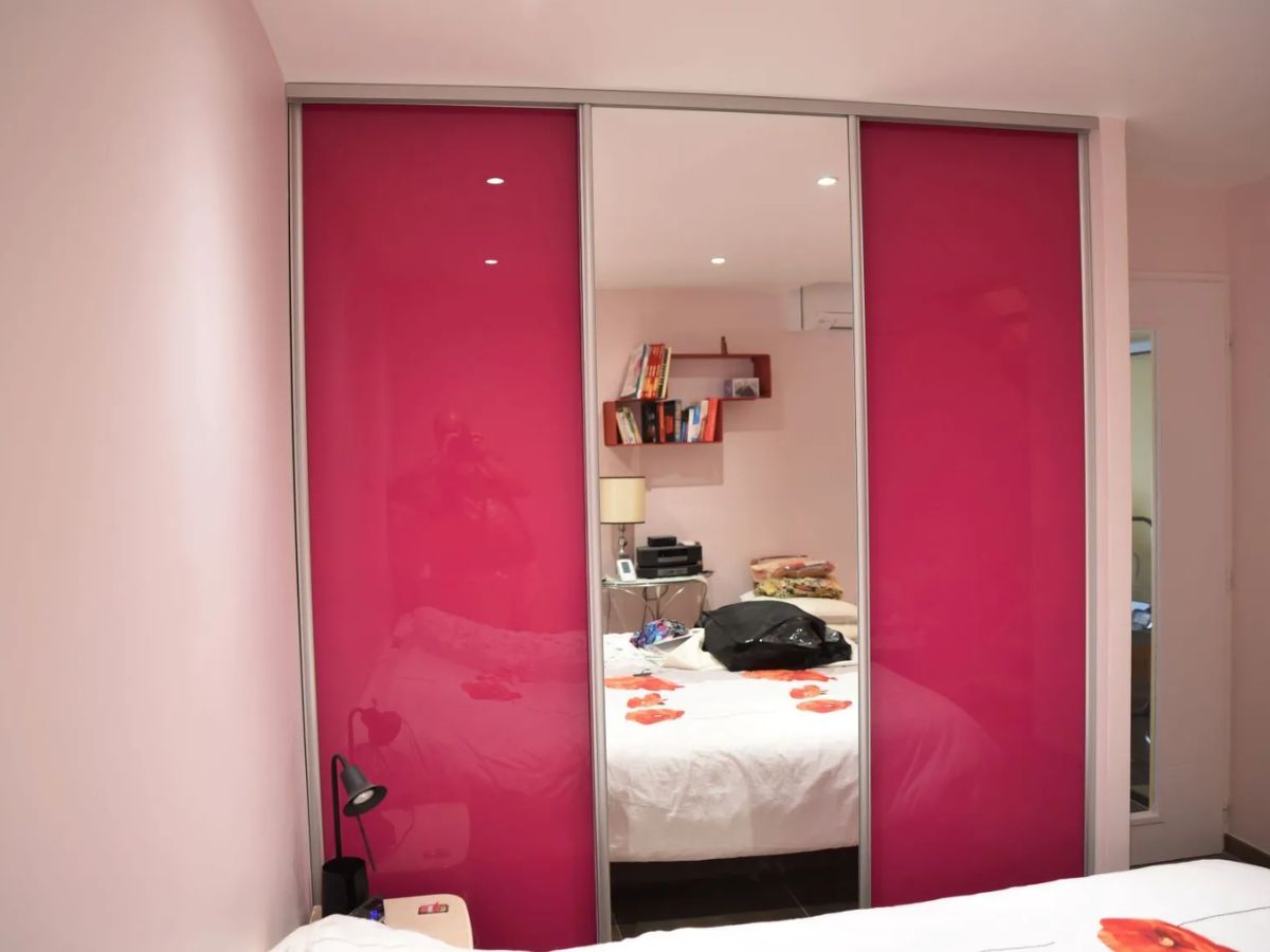 Porte de placard 3 vantaux sur mesure Hérault